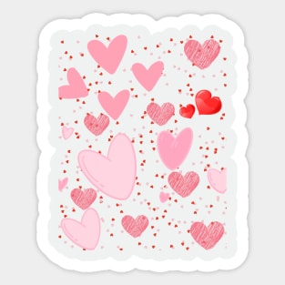 hearts patten Sticker